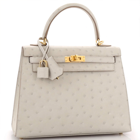 Gentle Pale Chalk White Dotted Embossed Compact Angular Rectangular Handbag With Luminous Golden Twist Lock Hardware And Hanging Metal Padlock Charm